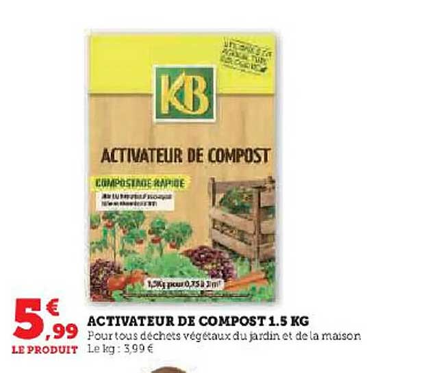 activateur de compost 1.5 kg kb