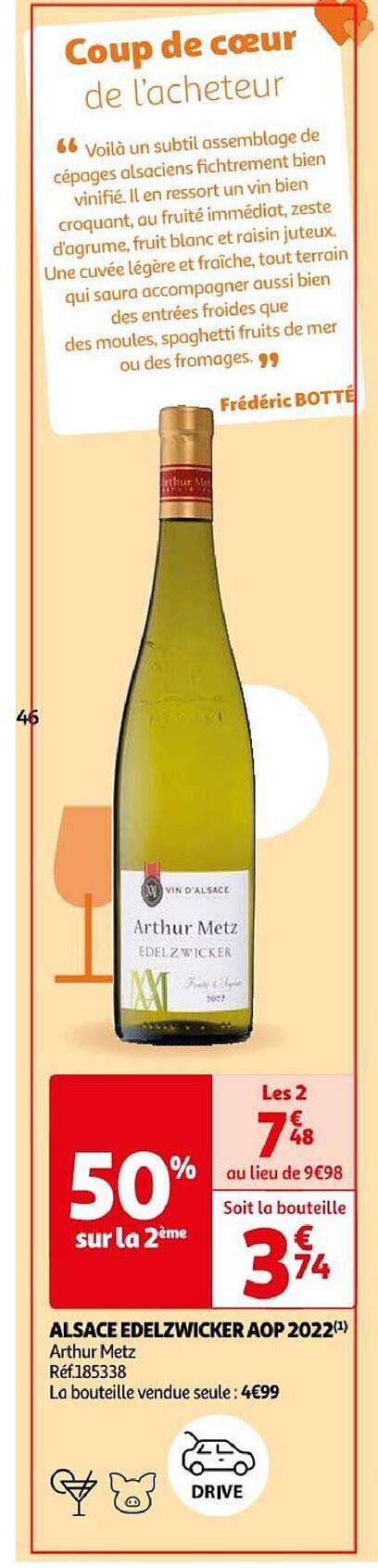 alsace edelzwicker aop 2022 arthur metz