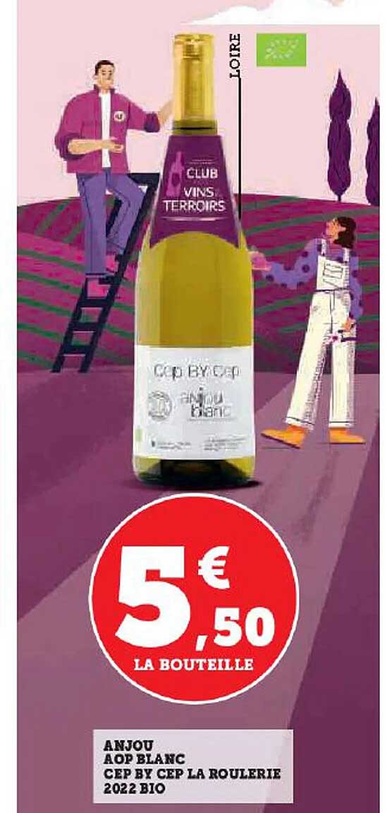 anjou aop blanc cep by cep la roulerie 2022 bio