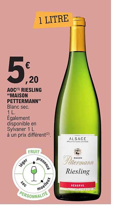 Aoc Riesling "maison Pettermann"