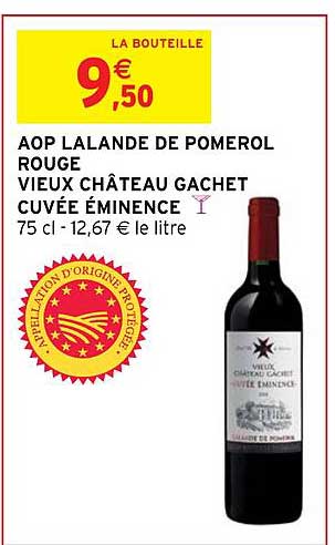 aop lalande de pomerol rouge vieux château gachet cuvée éminence