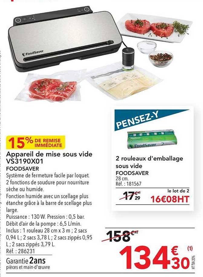 appareil de mise sous vide foodsaver