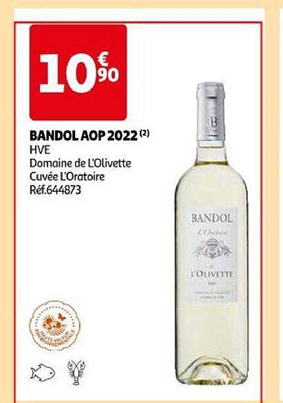 bandol aop 2022 hve domaine de l'olivette cuvé l'oratoire