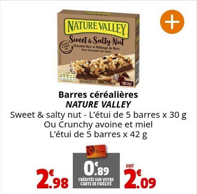 Barres Céréalières Nature Valley