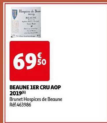 beaune 1er cru aop 2019 brunet hospices de beaune