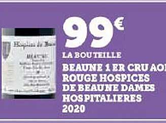 beaune 1er cru aop rouge hospices de beaune dames hospitalières 2020