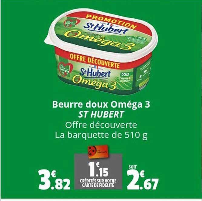 beurre doux oméga 3 st hubert