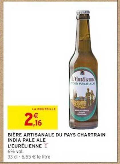 bière artisanale du pays chartrain india pale ale l'eurélienne