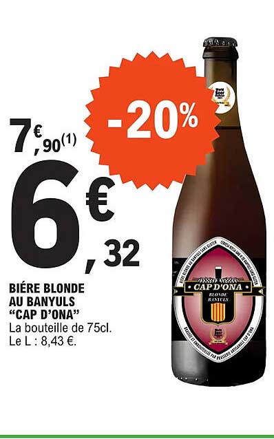 Bière Blonde Au Banyuls Cap D'ona