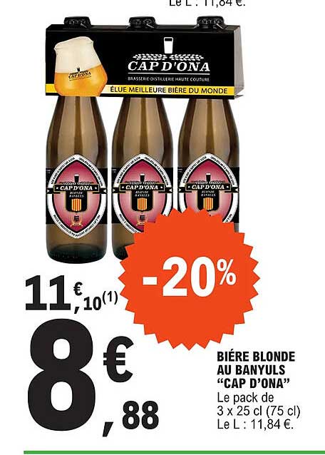 bière blonde au banyuls cap d'ona