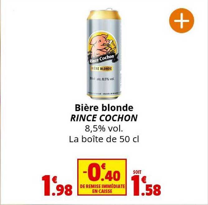bière blonde rince cochon