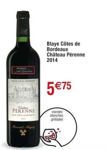 blaye côtes de bordeaux château pérenne 2014