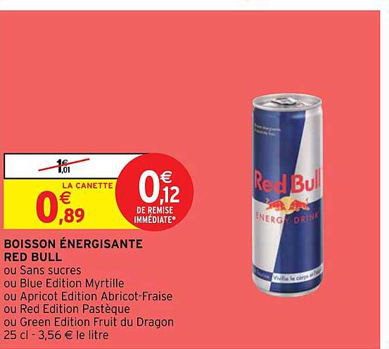boisson énergisante red bull