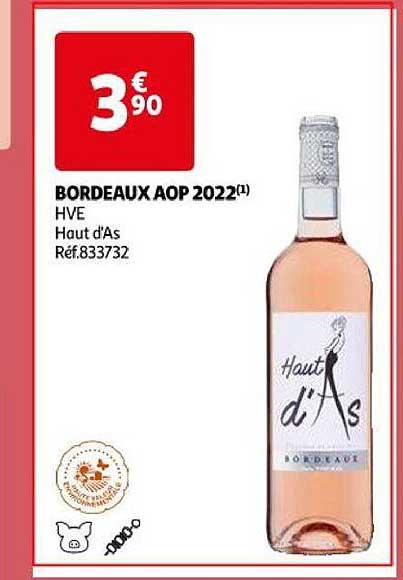 bordeaux aop 2022 hve haut d'as
