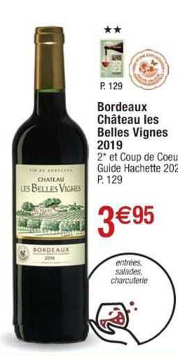 bordeaux château les belles vignes 2019