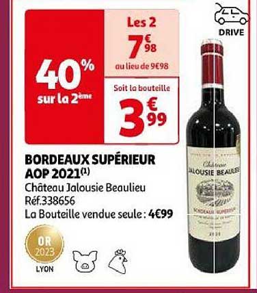 bordeaux supérieur aop 2021 château jalousie beaulieu