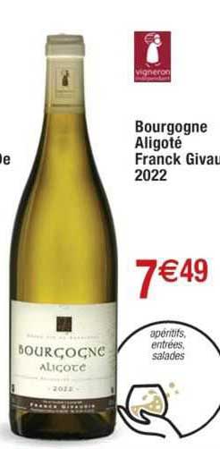 bourgogne aligoté franck givaux 2022