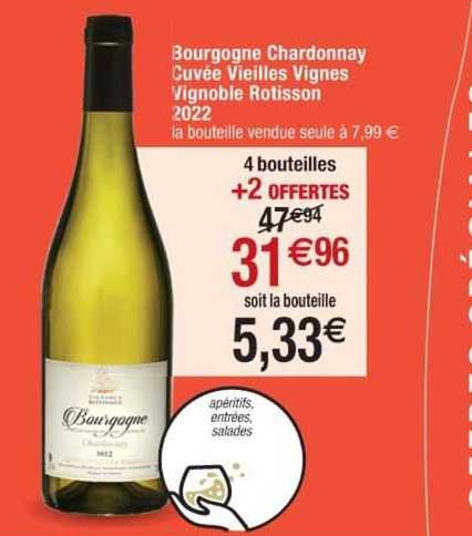 bourgogne chardonnay cuvée veilles vignes vignoble rotisson 2022
