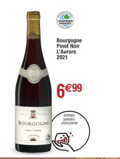 bourgogne pinot noir l'aurore 2021