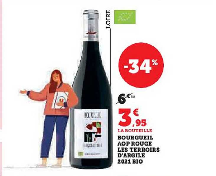 bourgueil aop rouge les terroirs d'argile 2021 bio