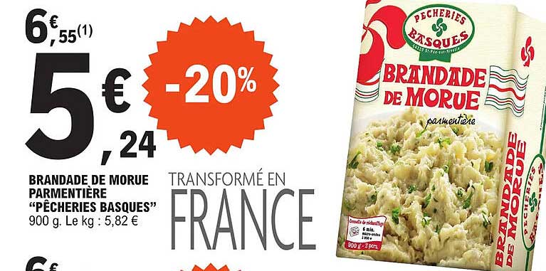 brandade de morue parmentière pêcheries basques