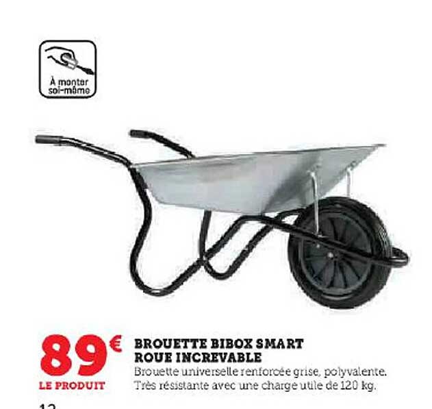 brouette bibox smart roue increvable
