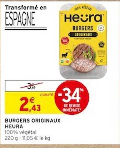 burgers originaux heura