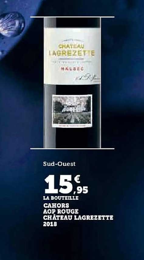 cahors aop rouge château lagrezette 2018