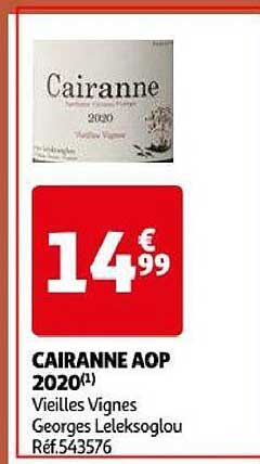 cairanne aop 2020 vieilles vignes georges leleksoglou