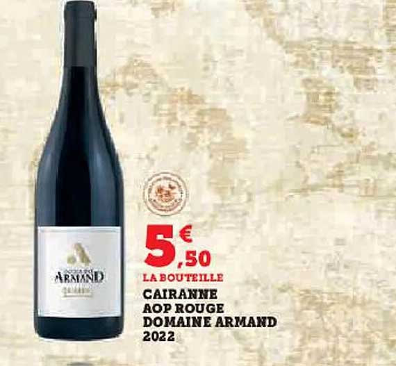 cairanne aop rouge domaine armand 2022