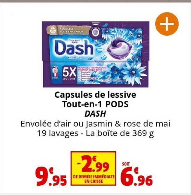 Capsules De Lessive Tout-en-1 Pods Dash