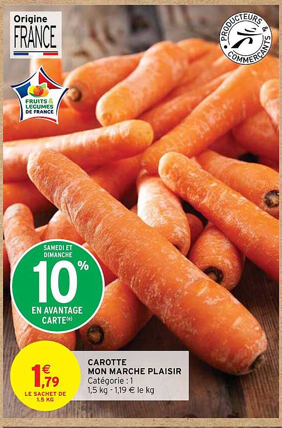 carotte mon marché plaisir