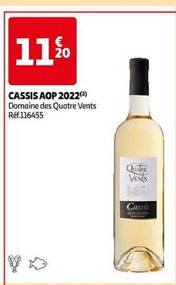 cassis aop 2022 domaine des quatre vents