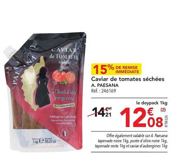 caviar de tomates séchées a. paesana