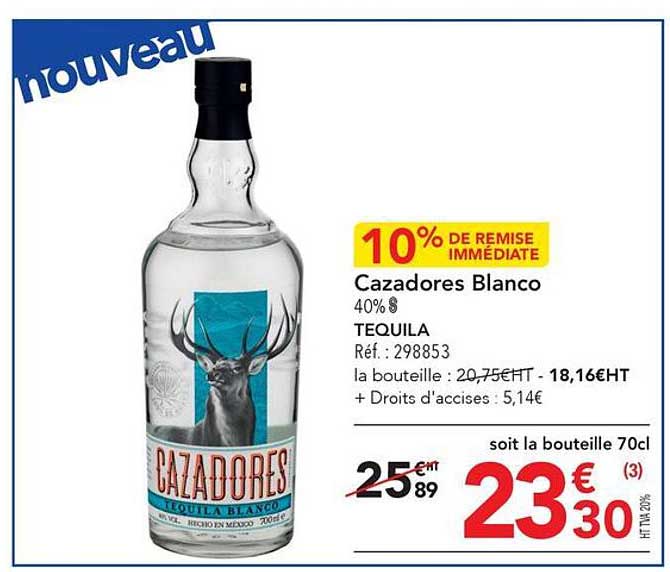 cazadores blanco tequila