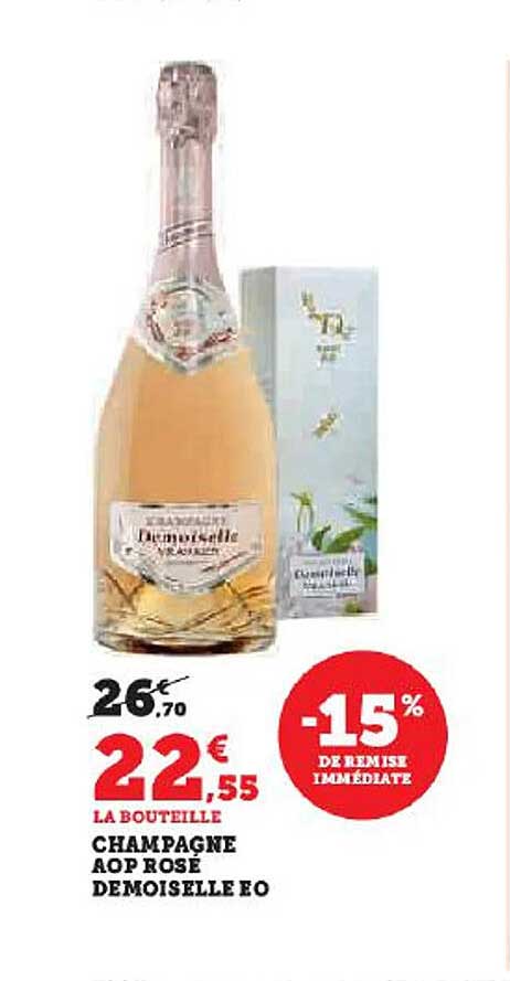 Champagne Aop Rosé Demoiselle Eo