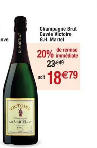 champagne brut cuvée victoire gh martel