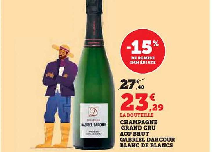 champagne grand cru aop brut gabriel darcour blanc de blancs