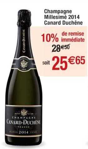 champagne millesimé 2014 canard duchêne