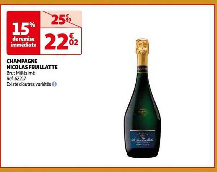 champagne nicolas feuillatte brut millésimé