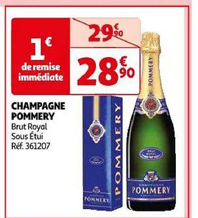 champagne pommery brut royal sous étui