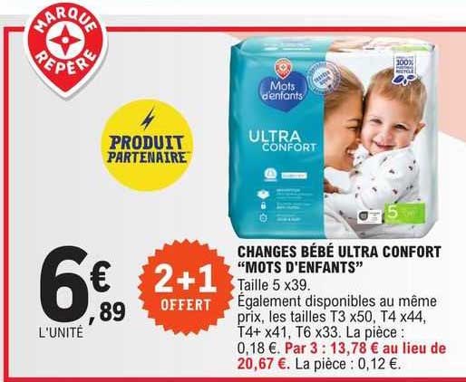 changes bébé ultra confort "mots d'enfants"