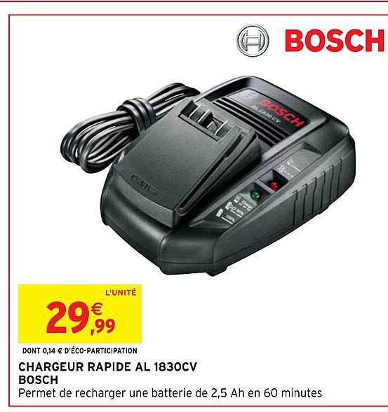 Chargeur Rapide Al 1830cv Bosch