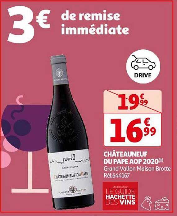 châteauneuf du pape aop 2020 grand vallon maison brotte