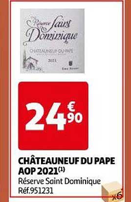 châteauneuf du pape aop 2021 réserve saint dominique