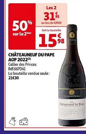 châteauneuf du pape aop 2022 cellier des princes