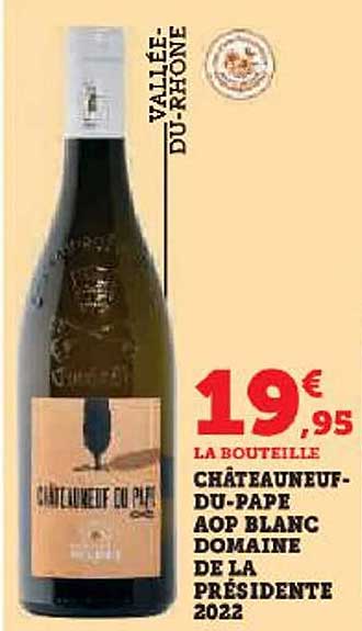 châteauneuf-du-pape aop blanc domaine de la présidente 2022