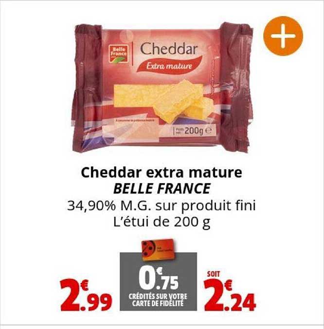 cheddar extra mature belle france