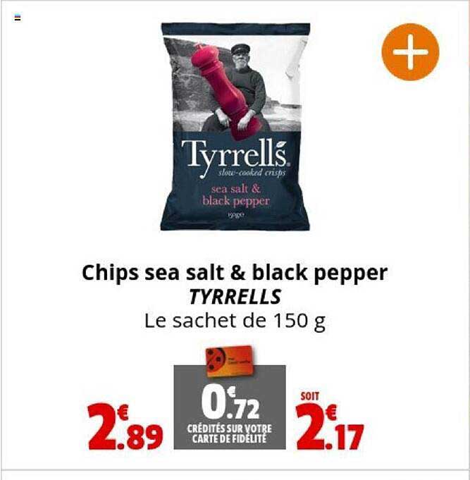 chips sea salt & black pepper tyrrells