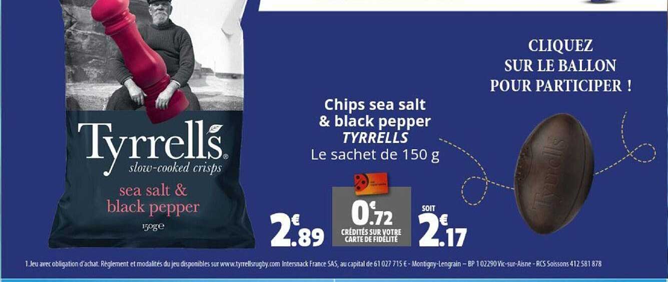 chips sea salt & black pepper tyrrells